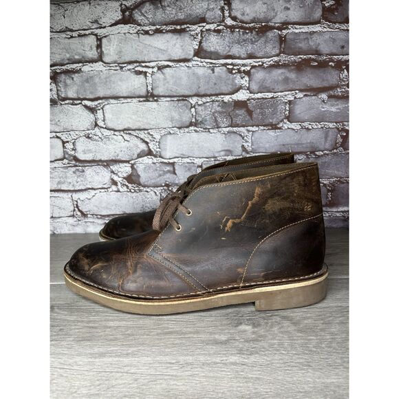 Clarks Bushacre Brown Leather Desert Chukka Boots Men Sz 11.5M US/45EU main image 7